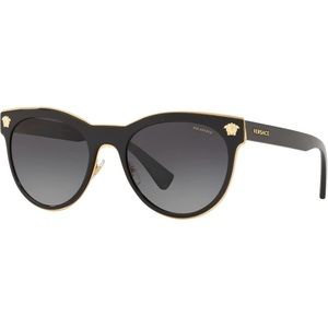 Versace Womens Sunglasses Metal Polar Grey Gradient
